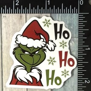 🌀10/$10🌀 Mean One Grinch Christmas Reusable Waterproof Vinyl Sticker